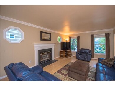 The family room features a gas fireplace, lots of 