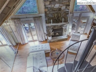 Livingroom picture taken from loft on Main Level .