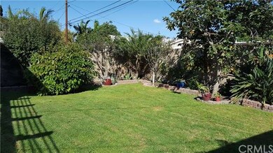 Lush Backyard with fruit trees