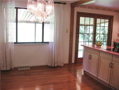 Dining Room. Beautiful crystal chandeliar in dinin