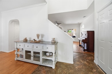 Front entry way. Dining Room & Kitchen are to the left. Living room is straight ahead.