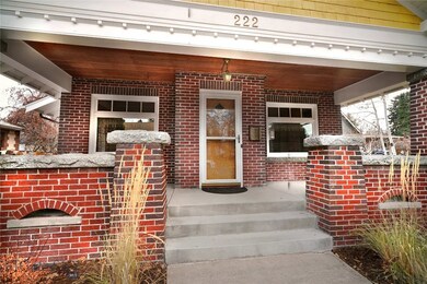 Welcoming wide front porch