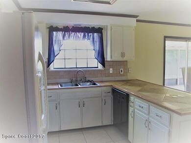 into kitchen