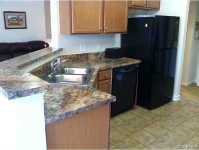 Double bowl stainless sink, dishwasher and refrige