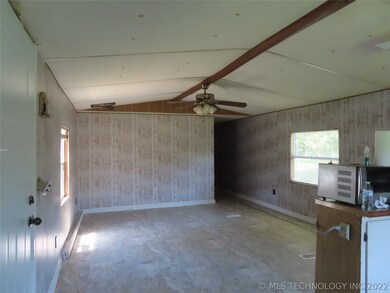 View of living room from kitchen