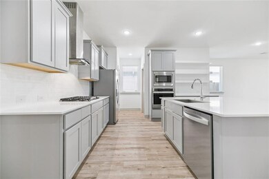 Stainless steel appliances and designer finishes