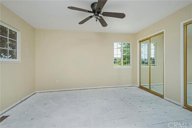 Master bedroom with dual closets