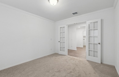 Oversized study with elegant French doors *Model representation
