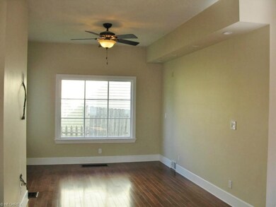Large window offers lots of light in the living ro