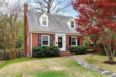 The exterior features traditional architectural el