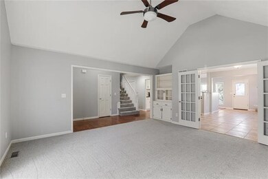 Living room, toward interior of home and dining ro