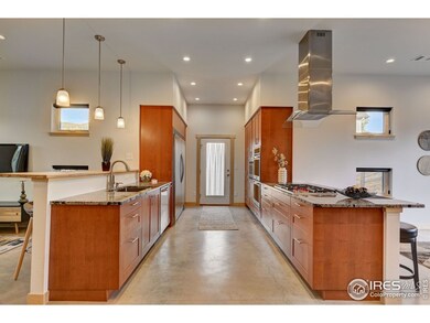 Wolf gas range and double ovens
