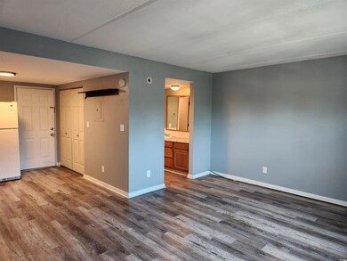 Interior space featuring hardwood / wood-style flo