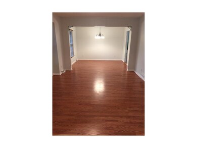 Living room into dining room