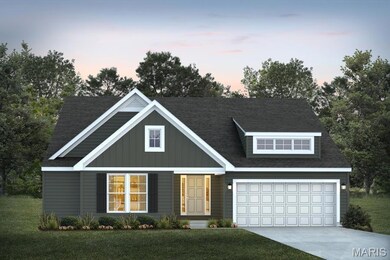 View of front of house featuring board and batten siding, concrete driveway, a yard, and a garage