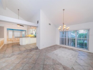 DINING ROOM FLOWS INTO KITCHEN 