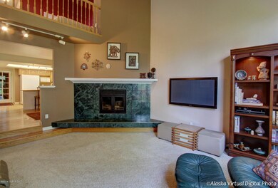 Beautiful wood burning marble fireplace
