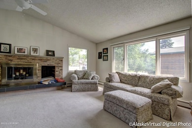 Living Room Featuring Fire Place