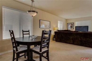 View of dining area and living room