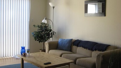 Open living area with pull out sofa