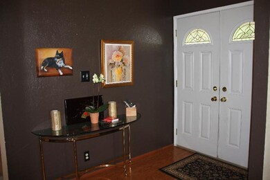 Dramatic entrance color! Note double doors!