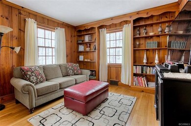 Cozy Den area with Built In Bookshelves