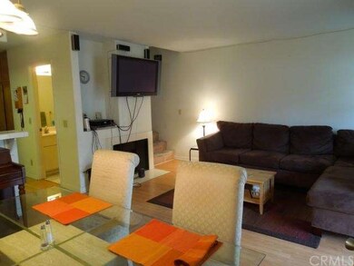 Fireplace in living room/dining room