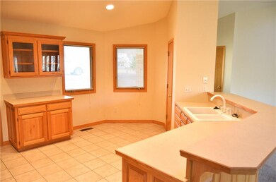 Kitchen area with room for breakfast table.