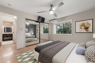 lower level primary bedroom; virtual staging