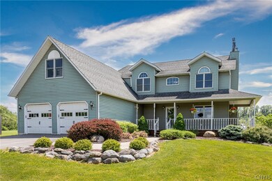 Open front porch overlooking the pond