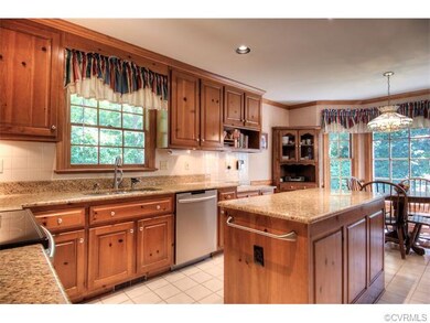 Alternate view of kitchen with a center island and