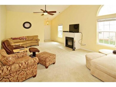 Great Room. The gas fireplace is convenient and cozy on a cool evening.