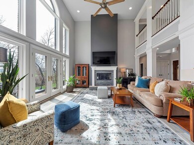 Kitchen into living room