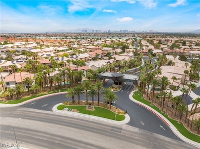 Drone / aerial view with a residential view and a