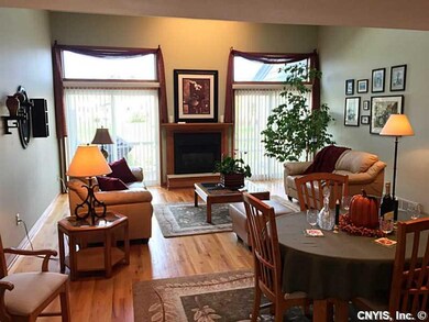 Living Room Hardwood floors grace the Living