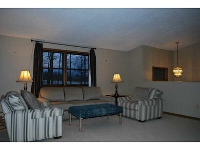 Living Room. Living Room with vaulted ceiling has 