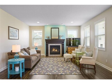 This fabulous main floor family room features a co