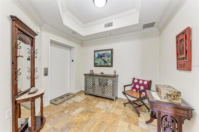 Foyer entryway from private elevator