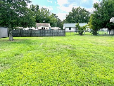 View from house of backyard