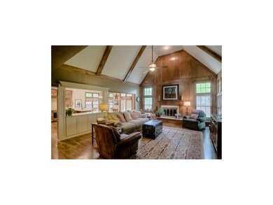 Vaulted greatroom, opening onto all new kitchen.