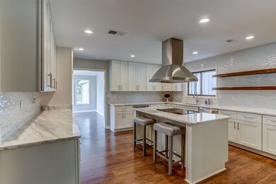 Large kitchen with tons of cabinet space and two l