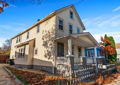 View of front facade featuring covered porch