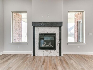 Interior details with wood-type flooring and a pre