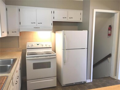 Painted cabinets with new hardware. All appliances