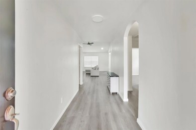 Hallway with LVP flooring