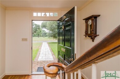 The long view from the front door of the home over