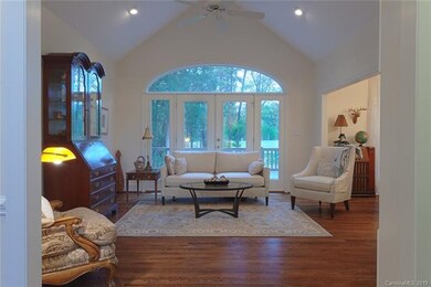 Lots of light and views from spacious living room.
