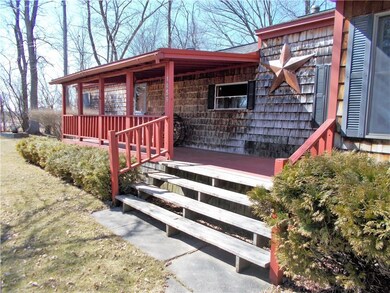 Enjoy relaxing on the spacious front entry deck!