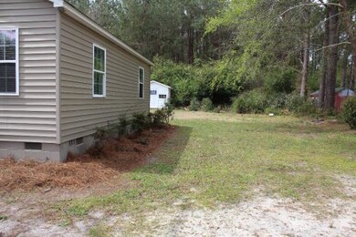 Right side of house