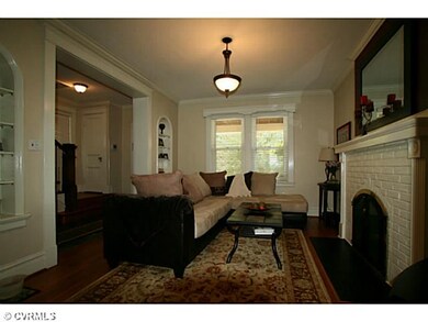 Living Room - Fireplace, built ins, open to dining